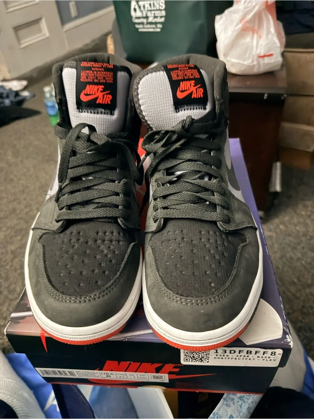 Jordan 1 Retro High Element Gore-Tex Black Infrared DB2889-002 Size 8.5 US